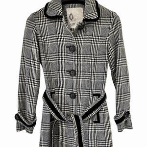 Kenzie Plaid Houndstooth Women's Jacket Size 2 (Small)